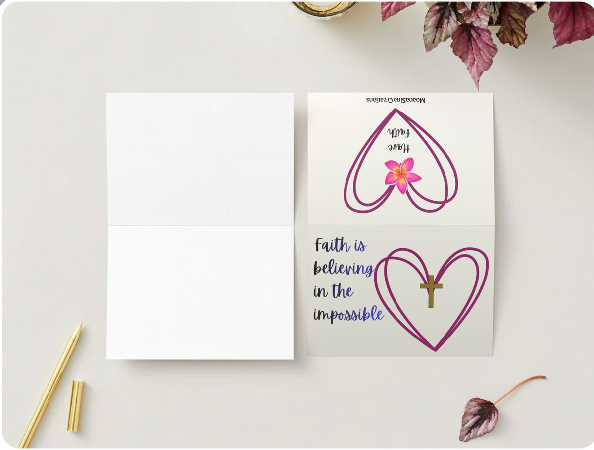 Get Well Soon folded greeting card with floral bouquet design