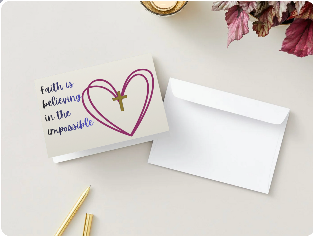 Get Well Soon folded greeting card with floral bouquet design