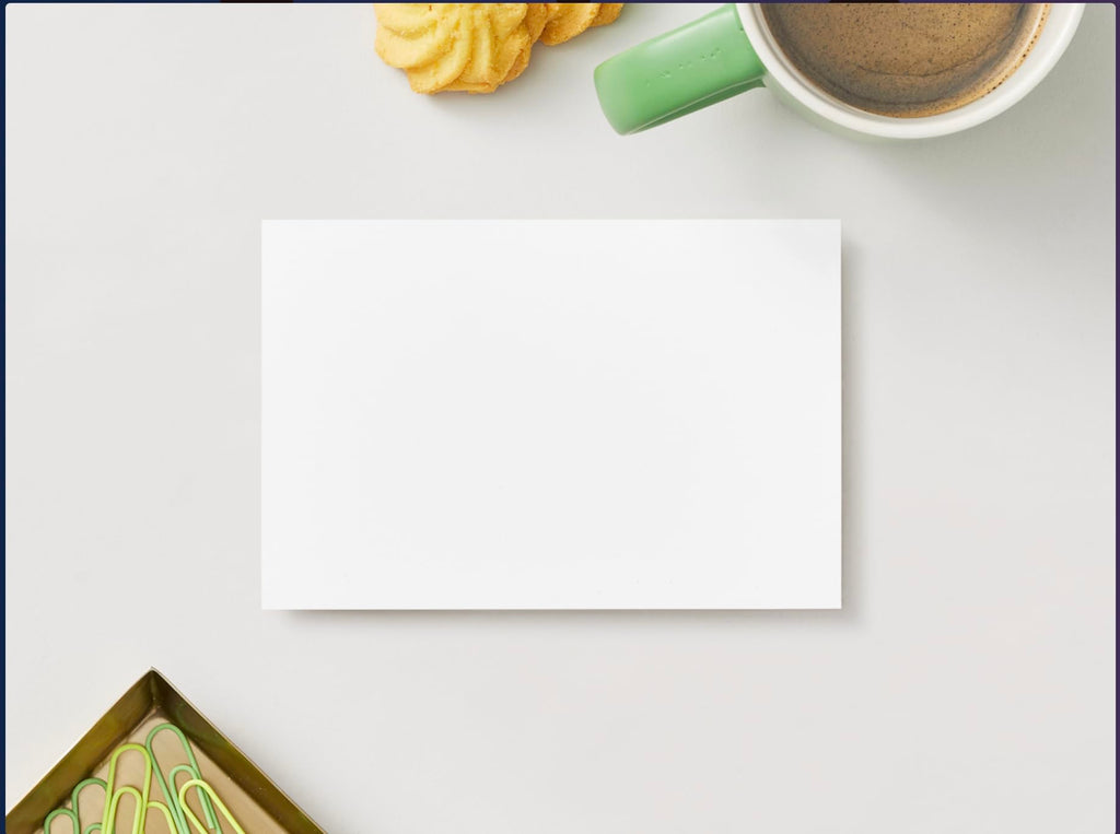 Note cards Samoan designs Purple (Siapo/Tapa) Single-sided set of 5