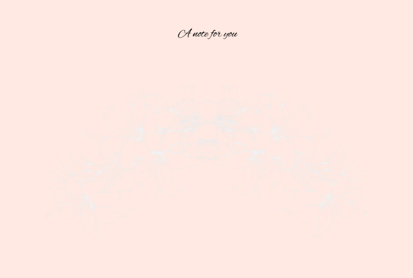 Aloha Folded Greeting Cards – Apricot and Magenta Set of 5 with Envelopes