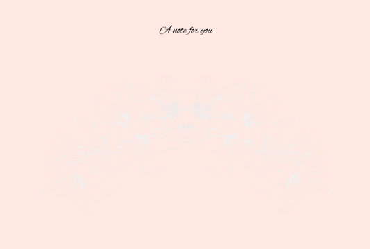 Aloha Folded Greeting Cards – Apricot and Magenta Set of 5 with Envelopes