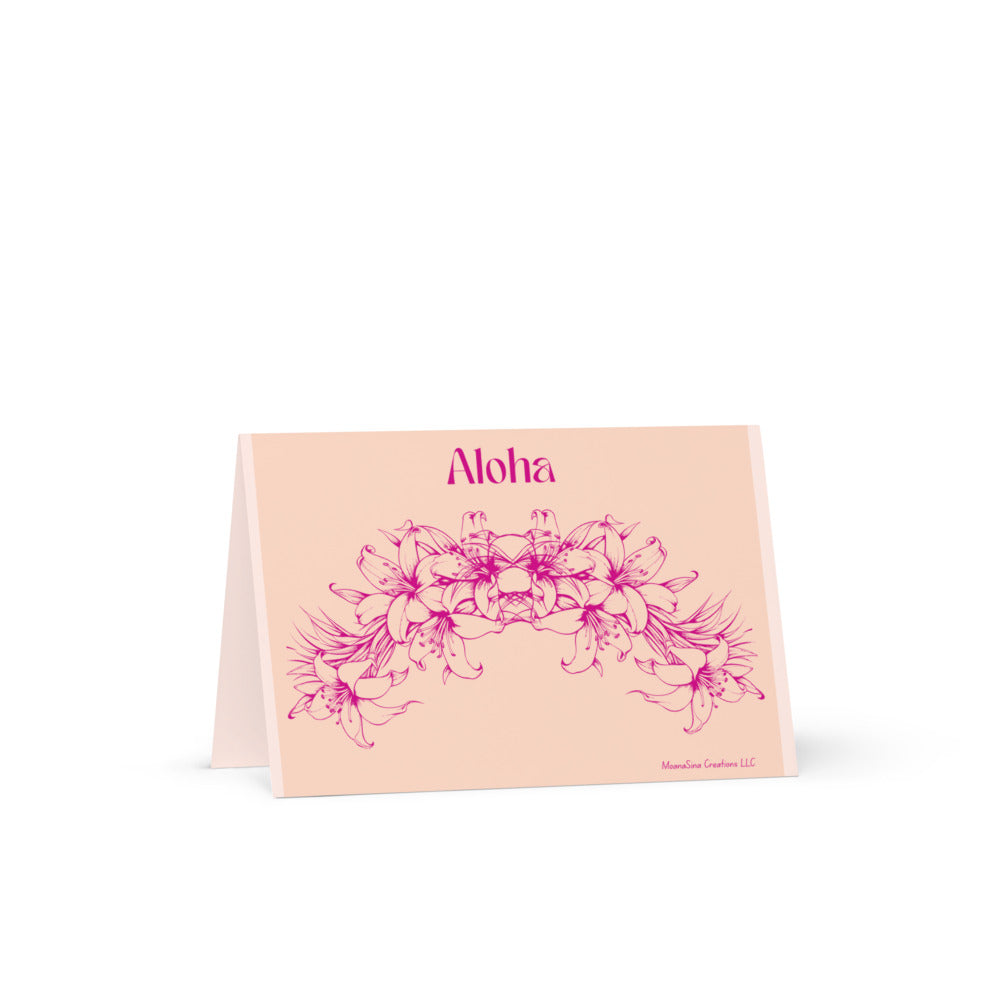 Beauty of Polynesian Tumbler (12-oz) and Set of 10 Plumeria Two-sided design notecards with Envelopes