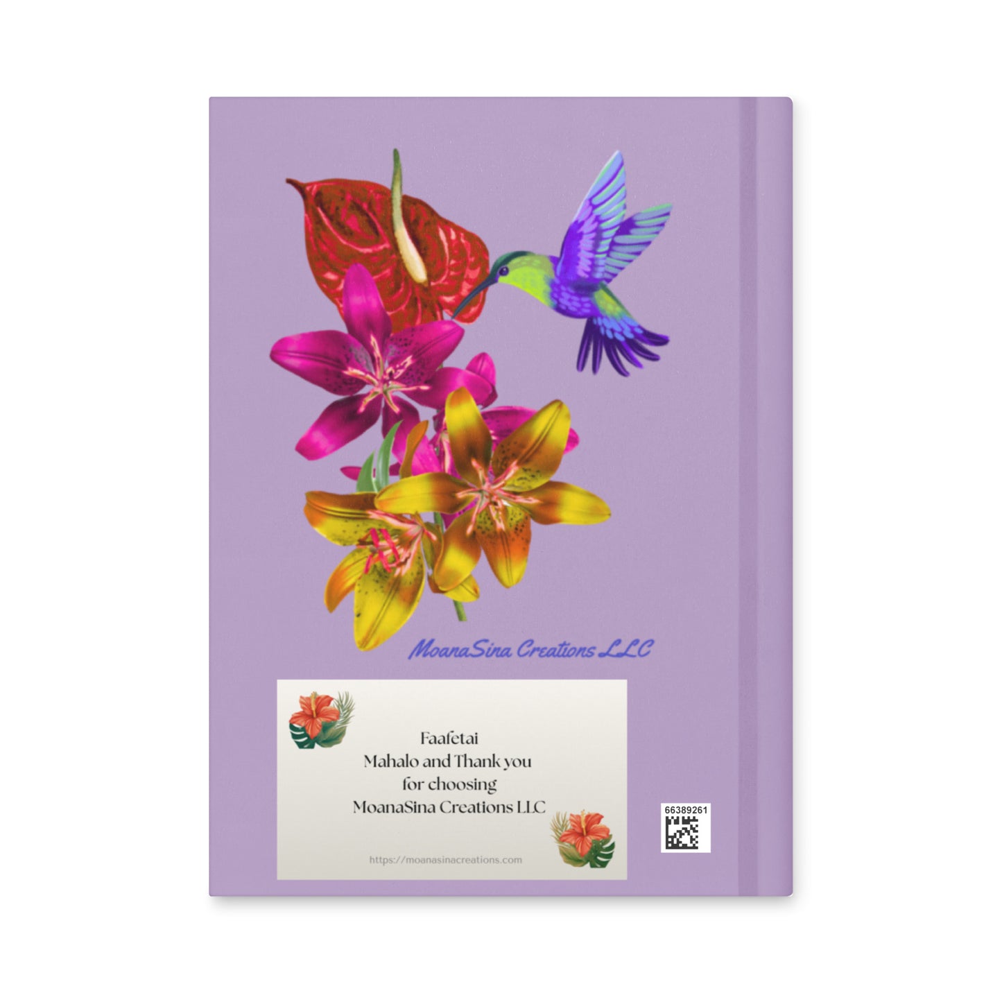 Tatau MoanaSina Polynesian Inspired Hardcover Journal