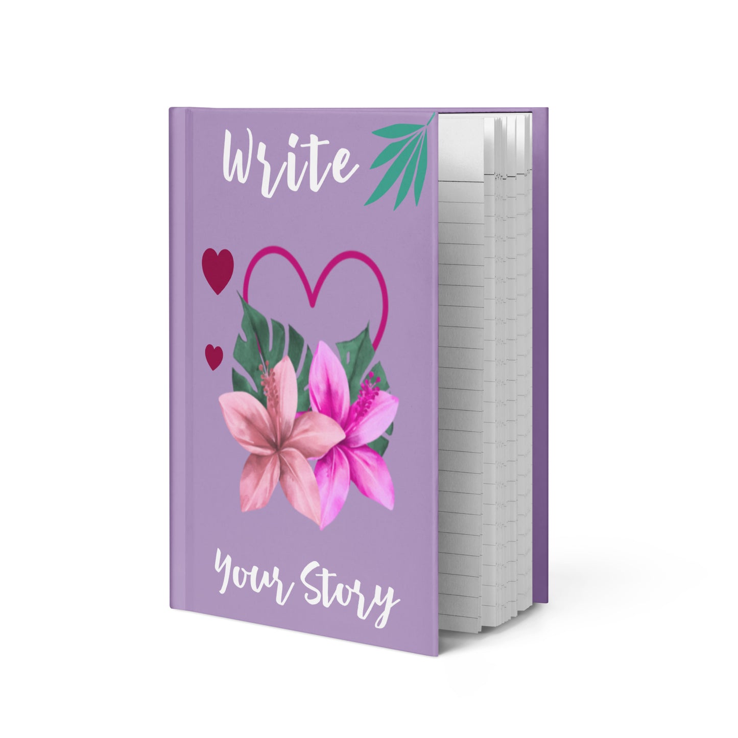 Plumeria Designed Hardcover Journal – Danielle Notebook | Island-Inspired Journal