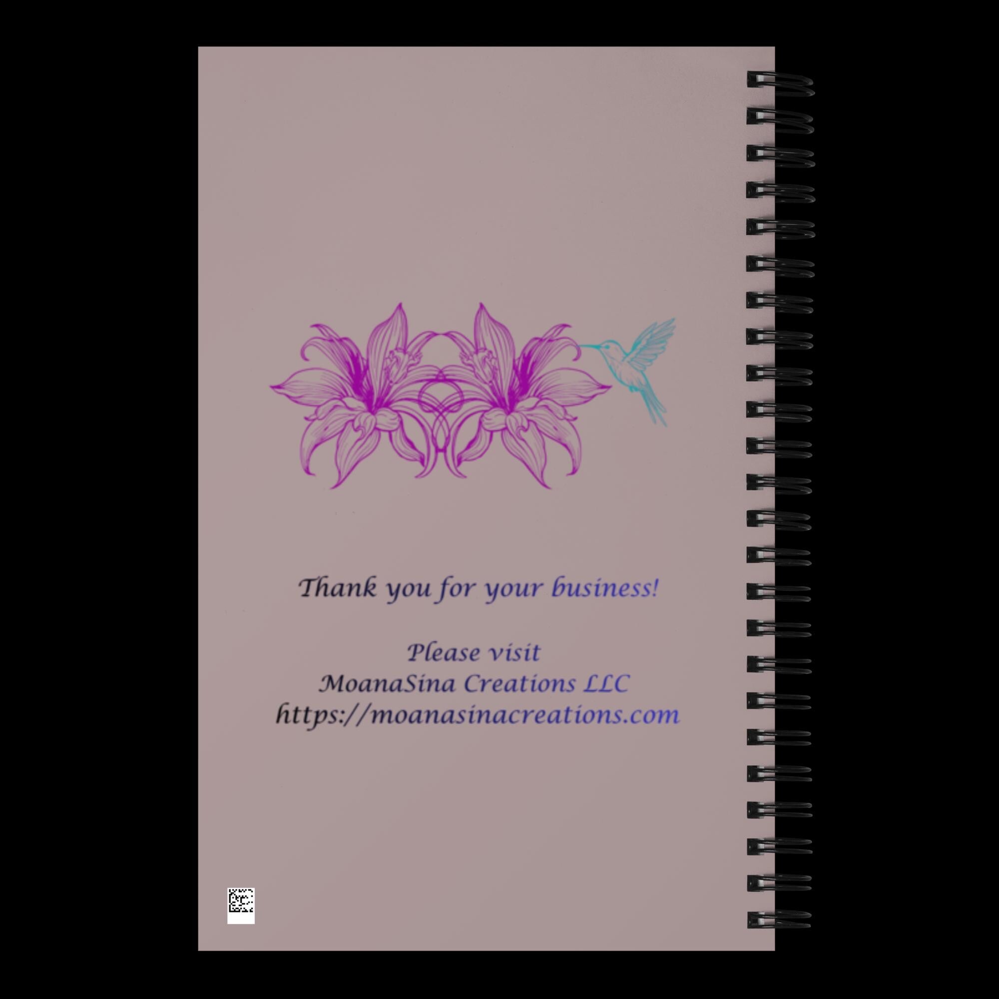 The Etelani - Vibrant Hibiscus Spiral Notebook