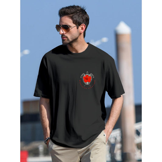 Men's Sea Turtle Cotton T-Shirt | Polynesian Graphic Tee | Hawaii| Samoa Design (front design)